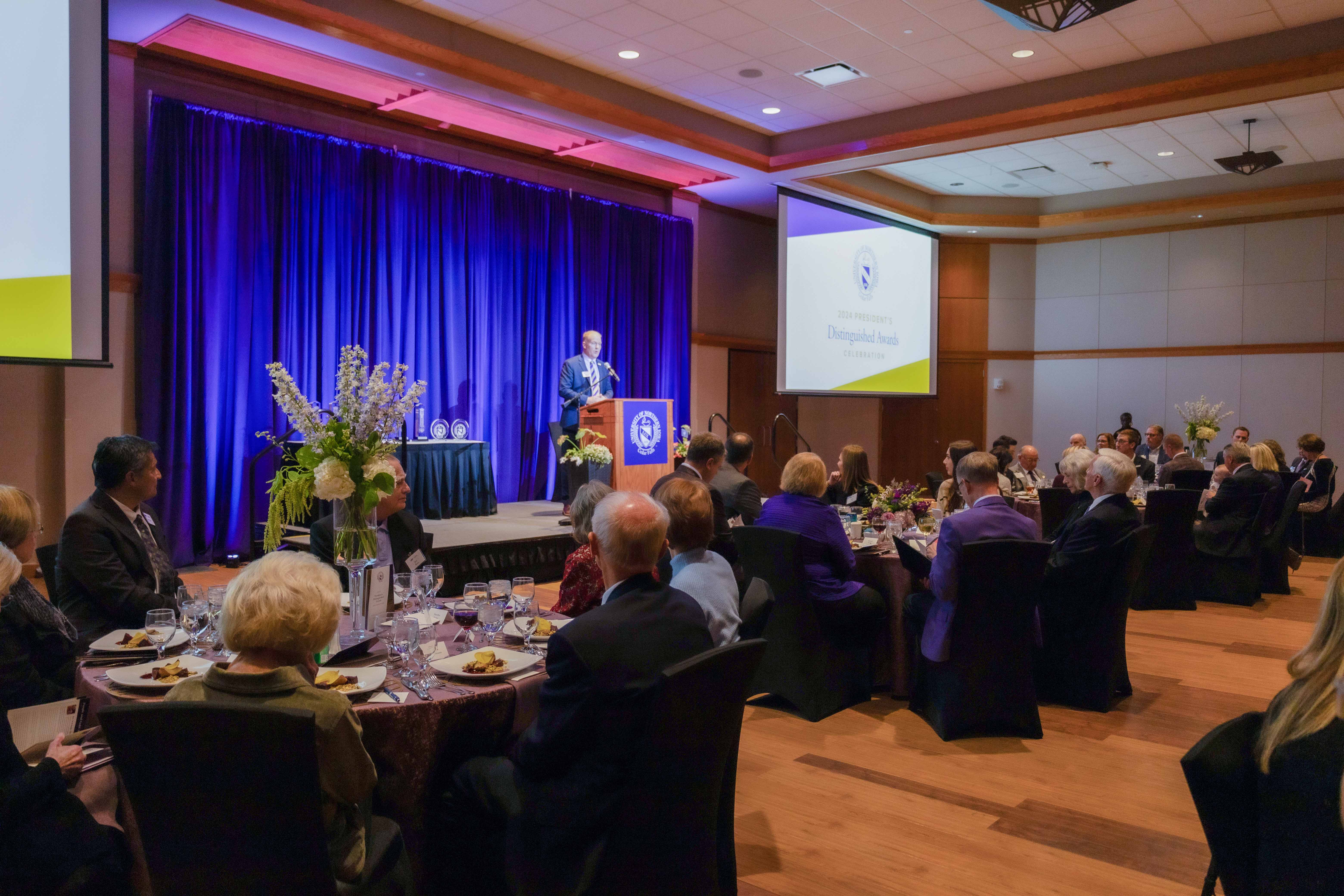 Jim Jermier presenting at the 2024 Distinguished Awards Ceremony