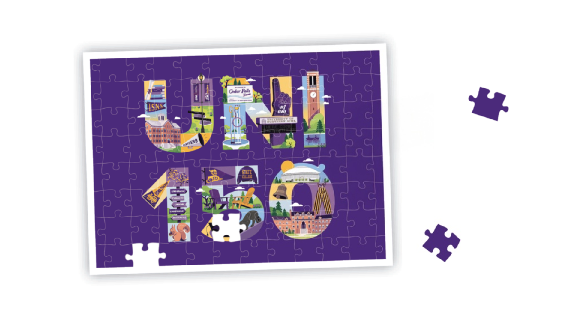 UNI 150 Puzzle Graphic